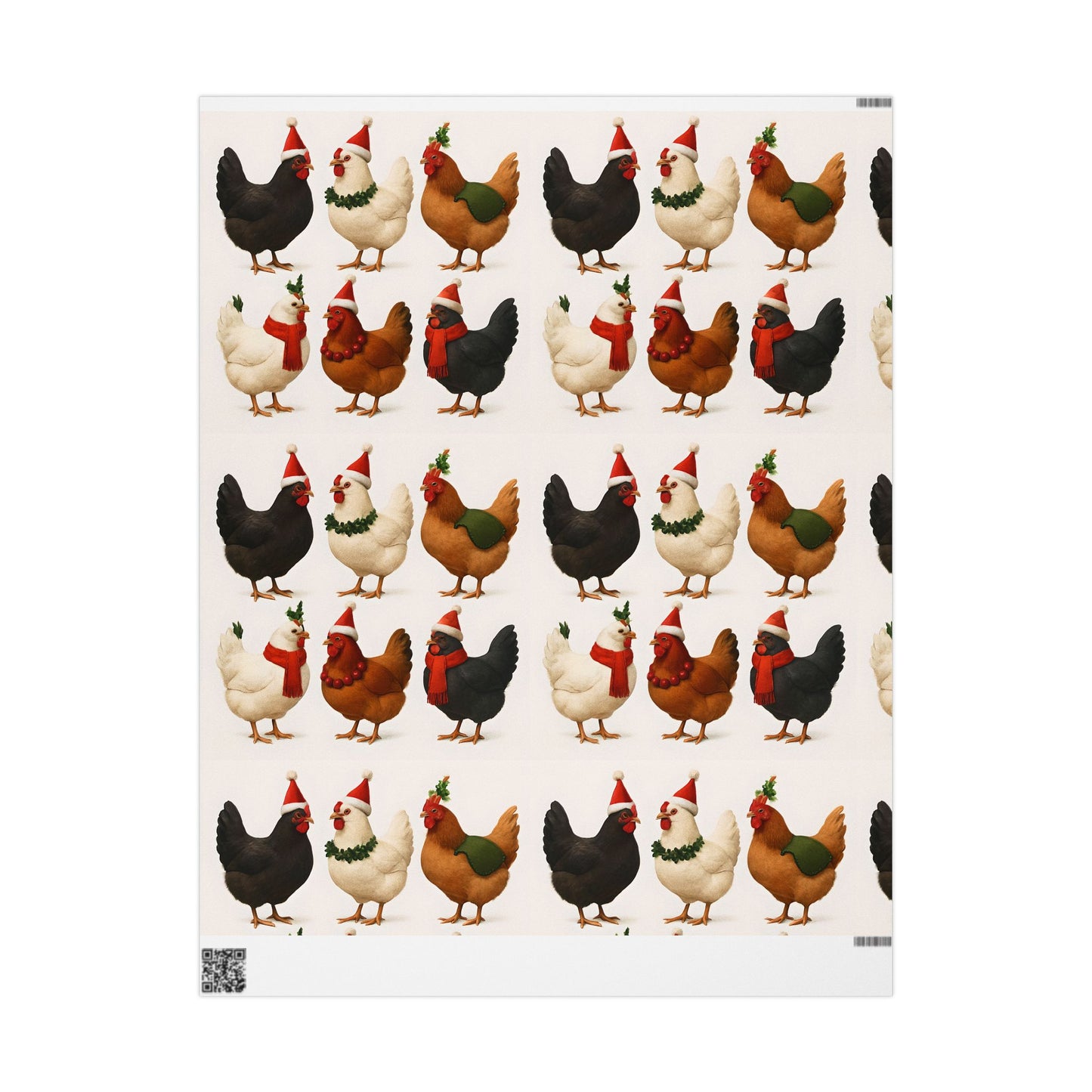 Christmas Chickens Wrapping Papers