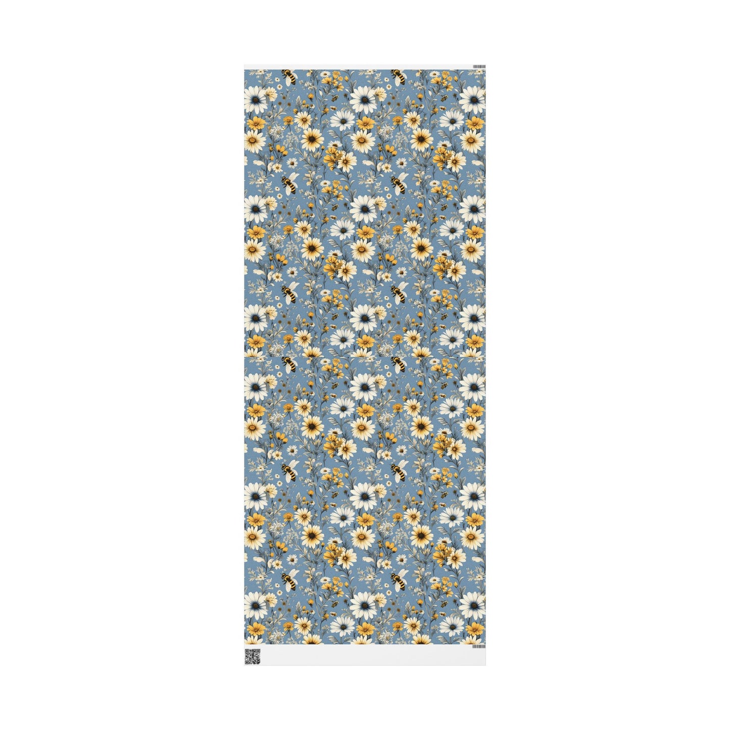 Floral with bees wrapping paper