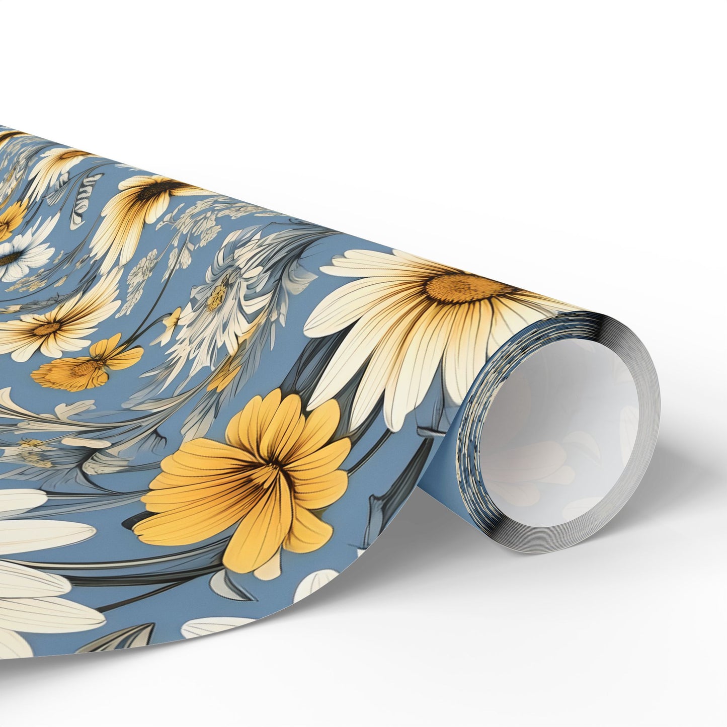 Floral with bees wrapping paper