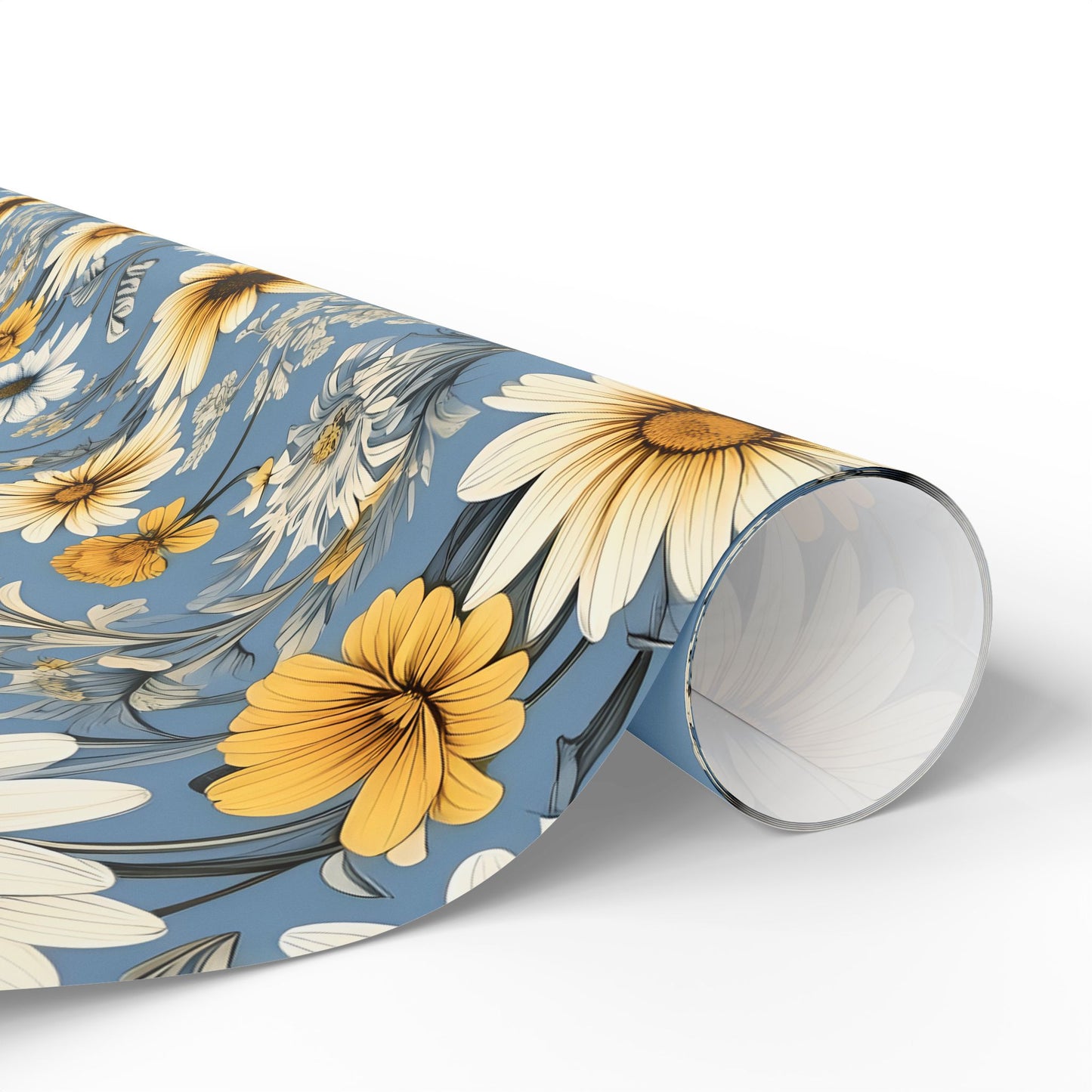 Floral with bees wrapping paper