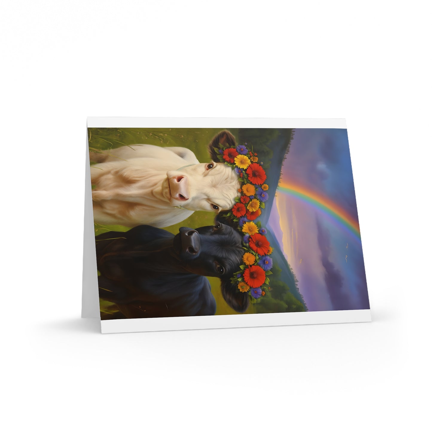 Greeting Cards - Cute Cow Blank Card Collection (8, 16, and 24 pcs)