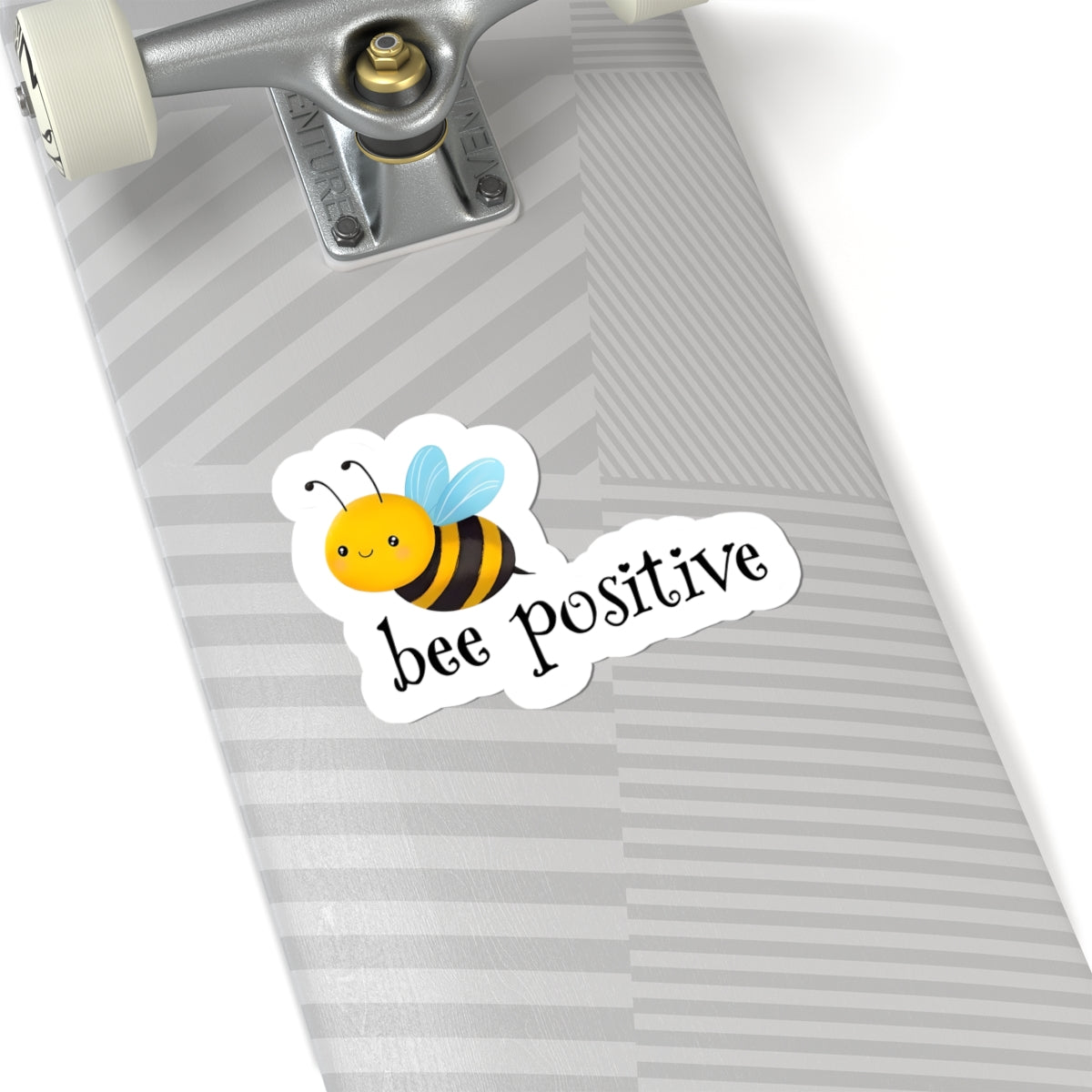 Bee Positive Stickers, Motivational Bee Art, Cute Laptop Decor, Fun Gift for Friends, Positive Vibes, Inspirational Wall Stickers