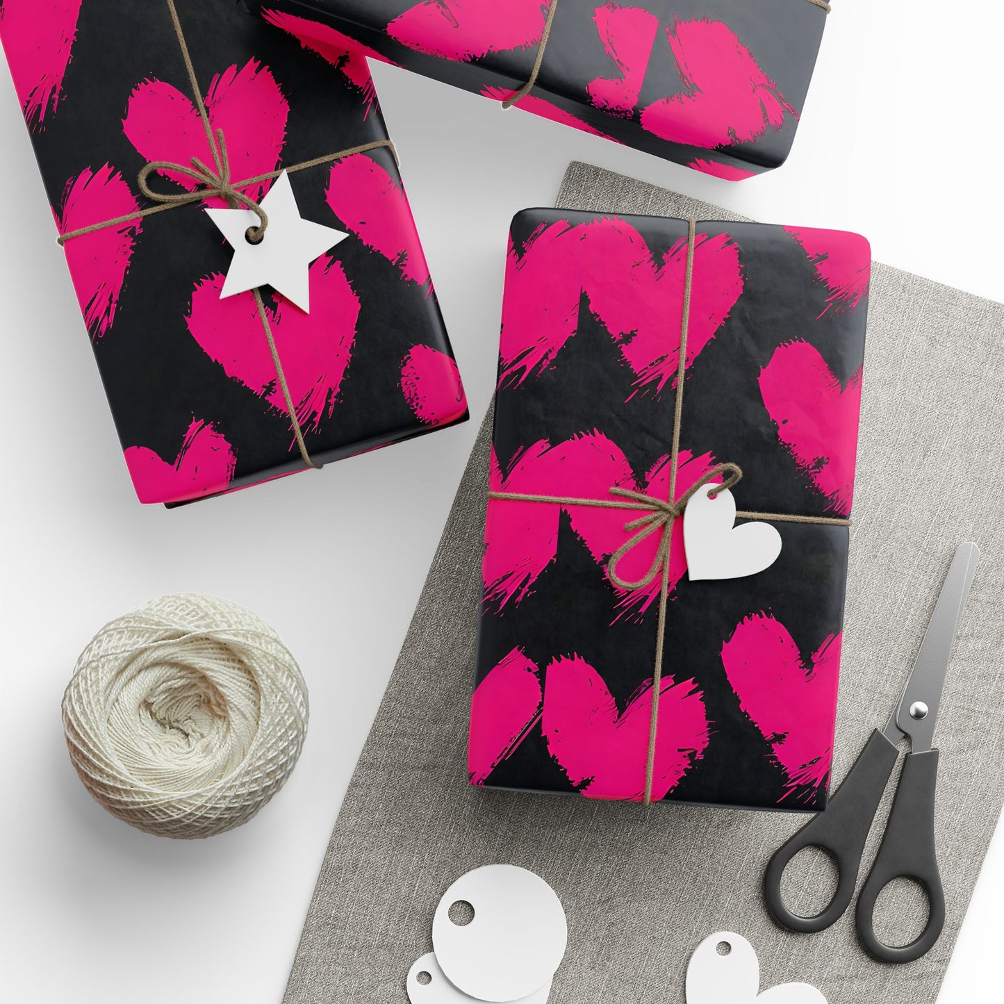 Heartfelt Wrapping Papers, Gift Wrap, Birthday, Valentine's Day, Party Supplies, Eco-Friendly Gift Packaging, Artistic Gift Wrap