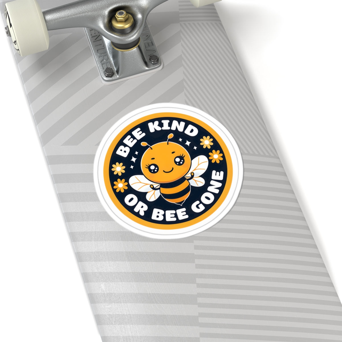 Bee Kind Kiss-Cut Sticker | Cute Bee Design | Inspirational Vinyl Decal for Laptops, Water Bottles, Journals, Gifts