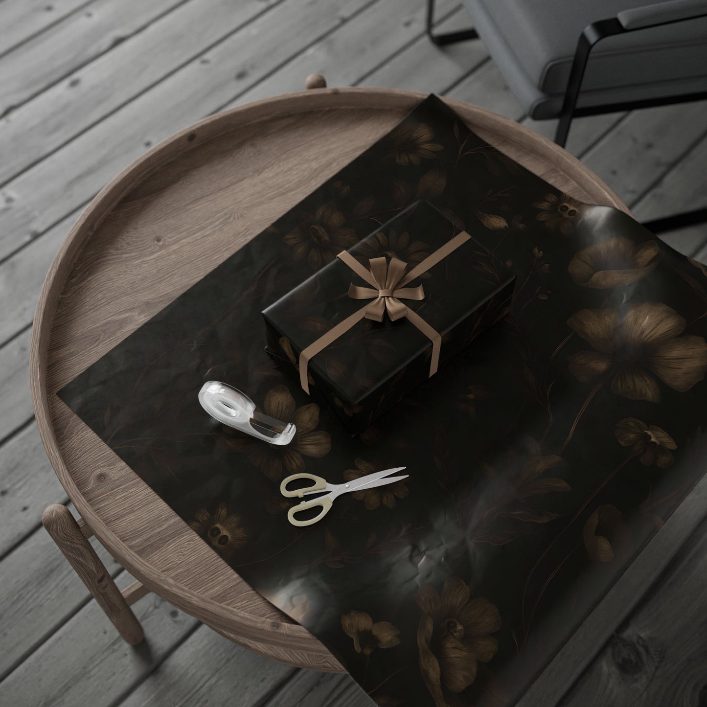 Wrapping Papers - Spooky Floral Design