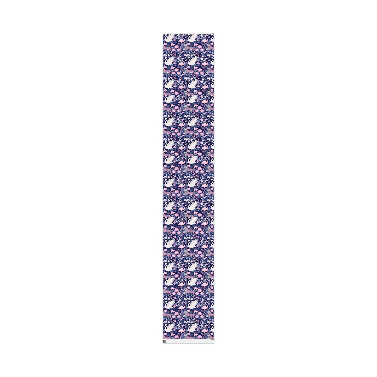 Elegant swan, leopard and flamingo wrapping paper