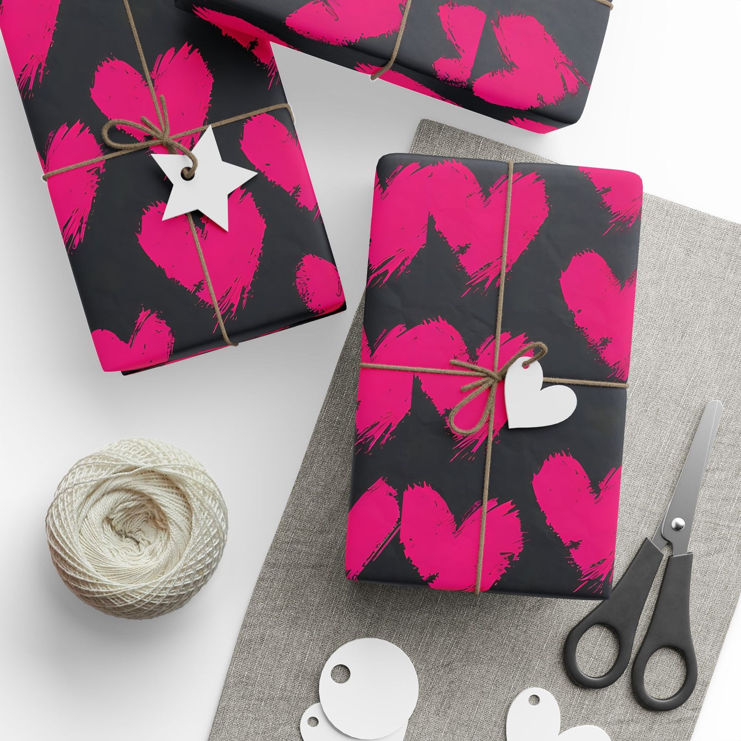 Heartfelt Wrapping Papers, Gift Wrap, Birthday, Valentine's Day, Party Supplies, Eco-Friendly Gift Packaging, Artistic Gift Wrap