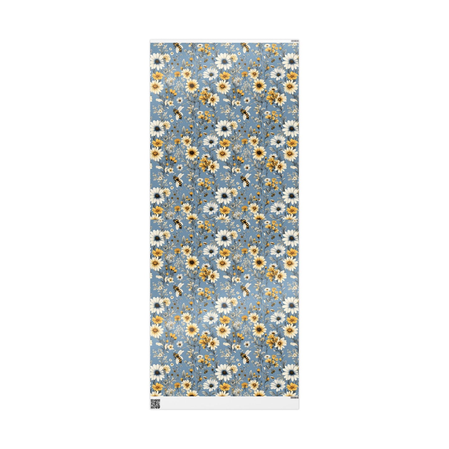 Floral with bees wrapping paper