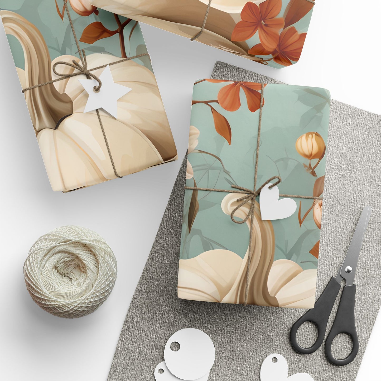Floral Gift Wrap, Elegant Wrapping Paper for Birthday, Wedding, Baby Shower, Holiday Gifts, Eco-friendly Floral Designs