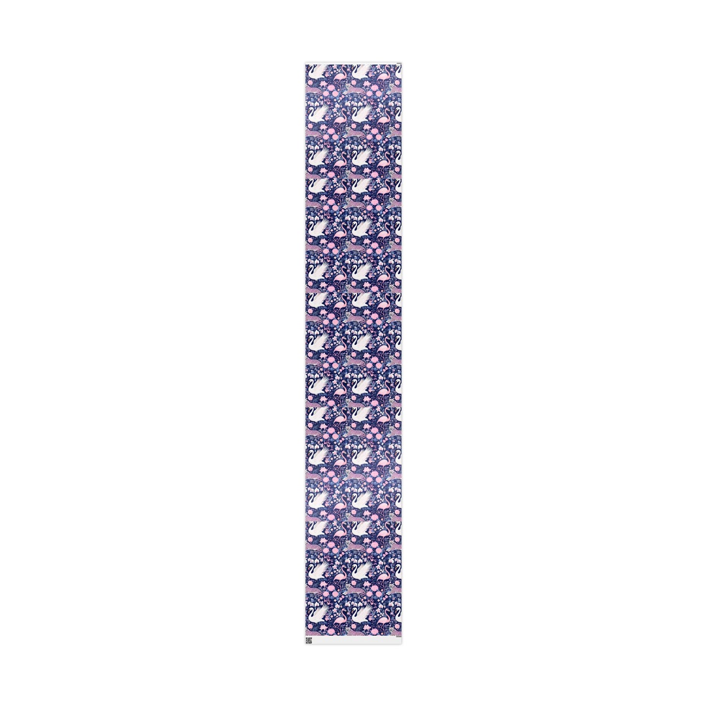 Elegant swan, leopard and flamingo wrapping paper