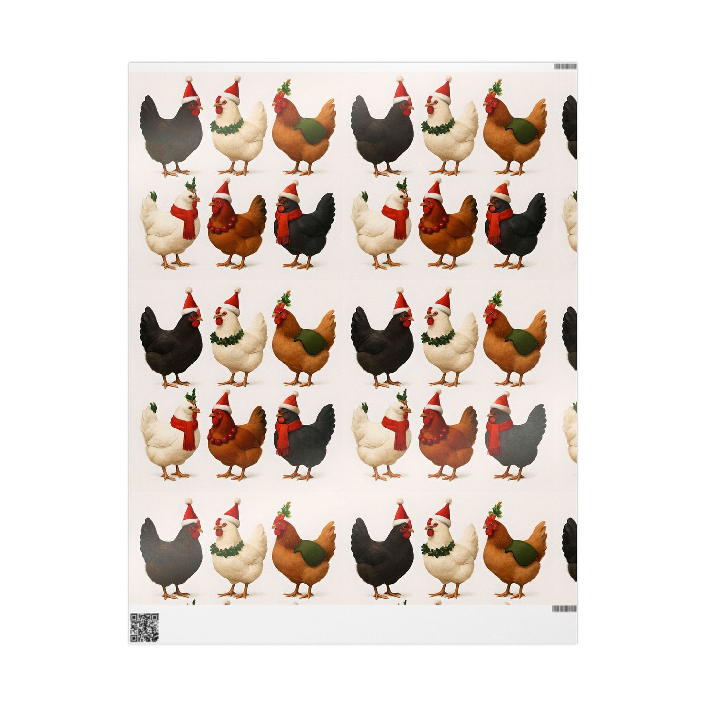 Christmas Chickens Wrapping Papers