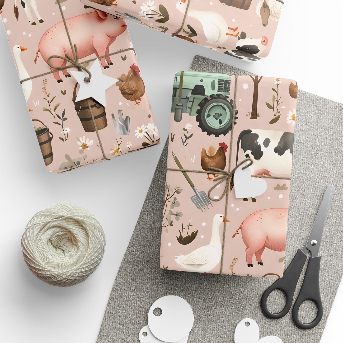 Farm Animals Wrapping Paper
