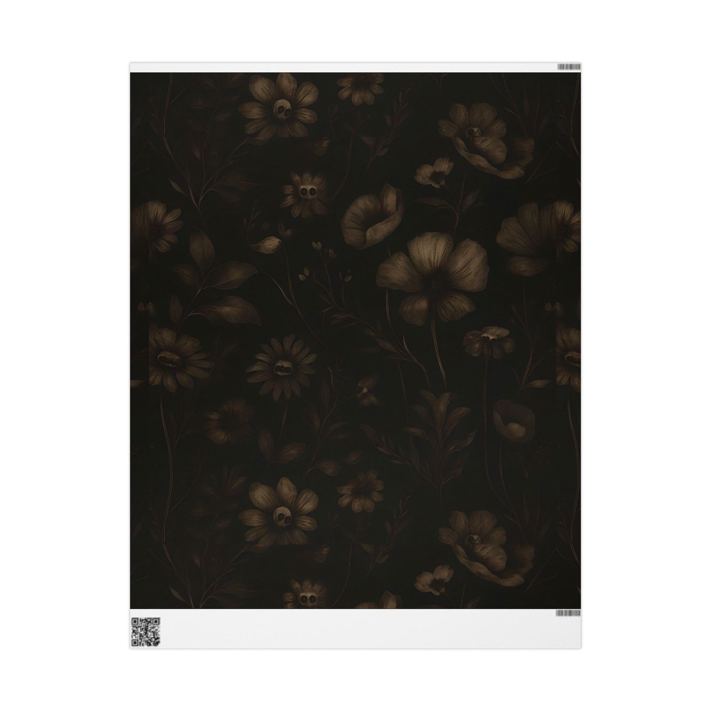 Wrapping Papers - Spooky Floral Design