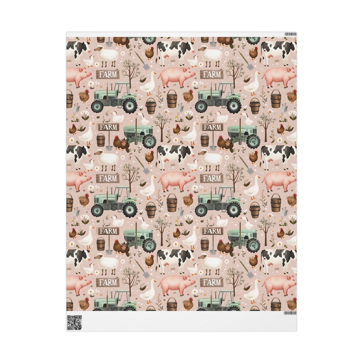 Farm Animals Wrapping Paper