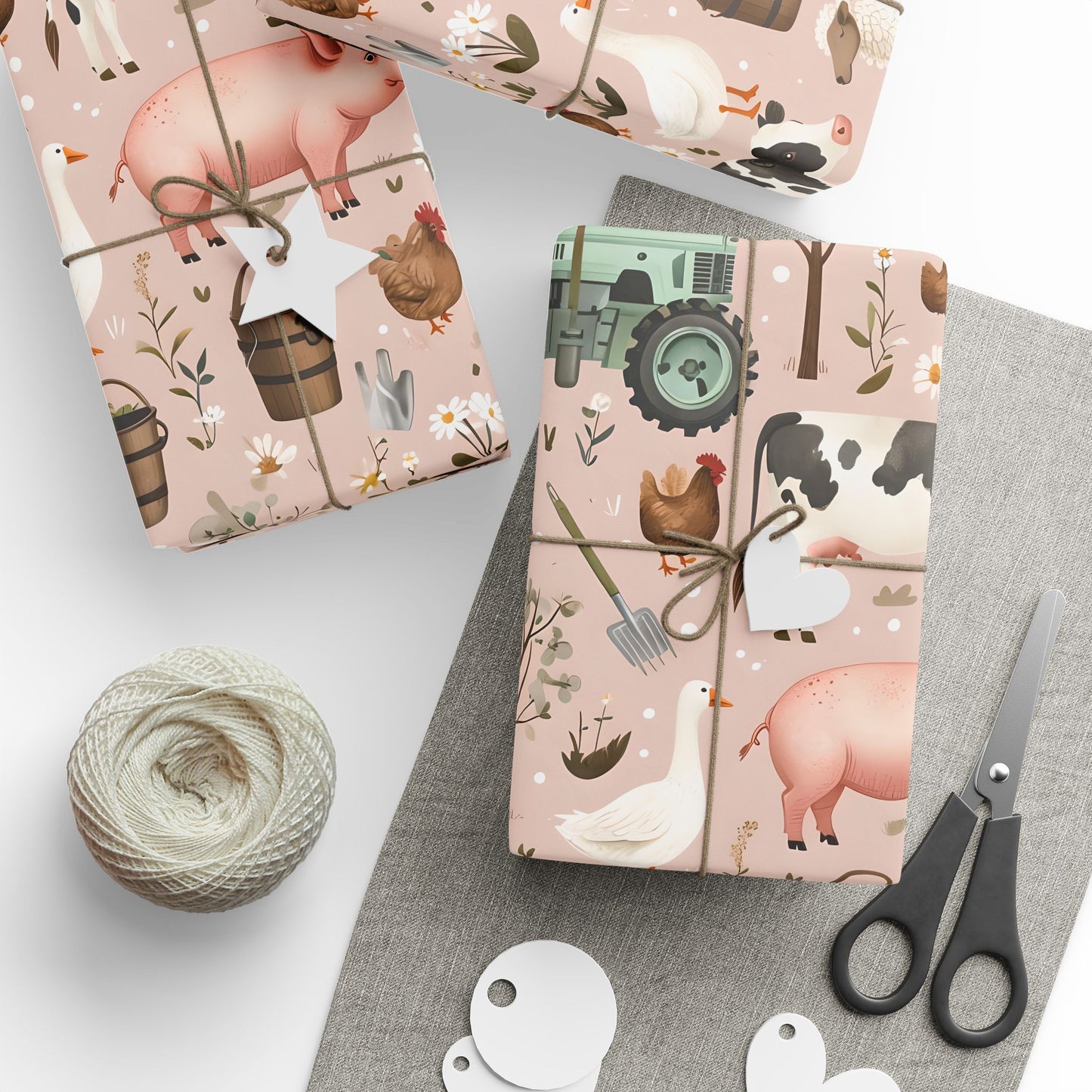 Farm Animals Wrapping Paper