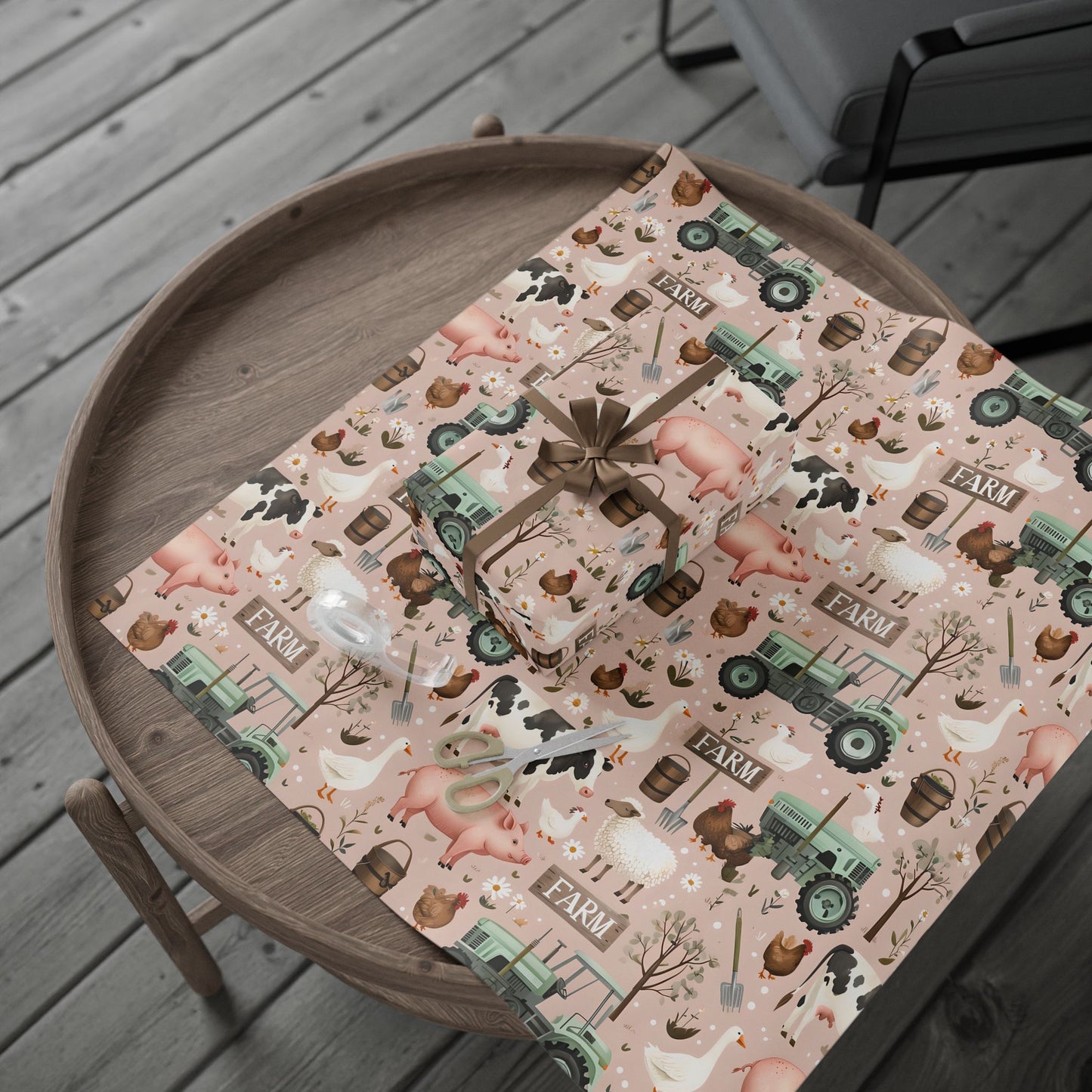 Farm Animals Wrapping Paper