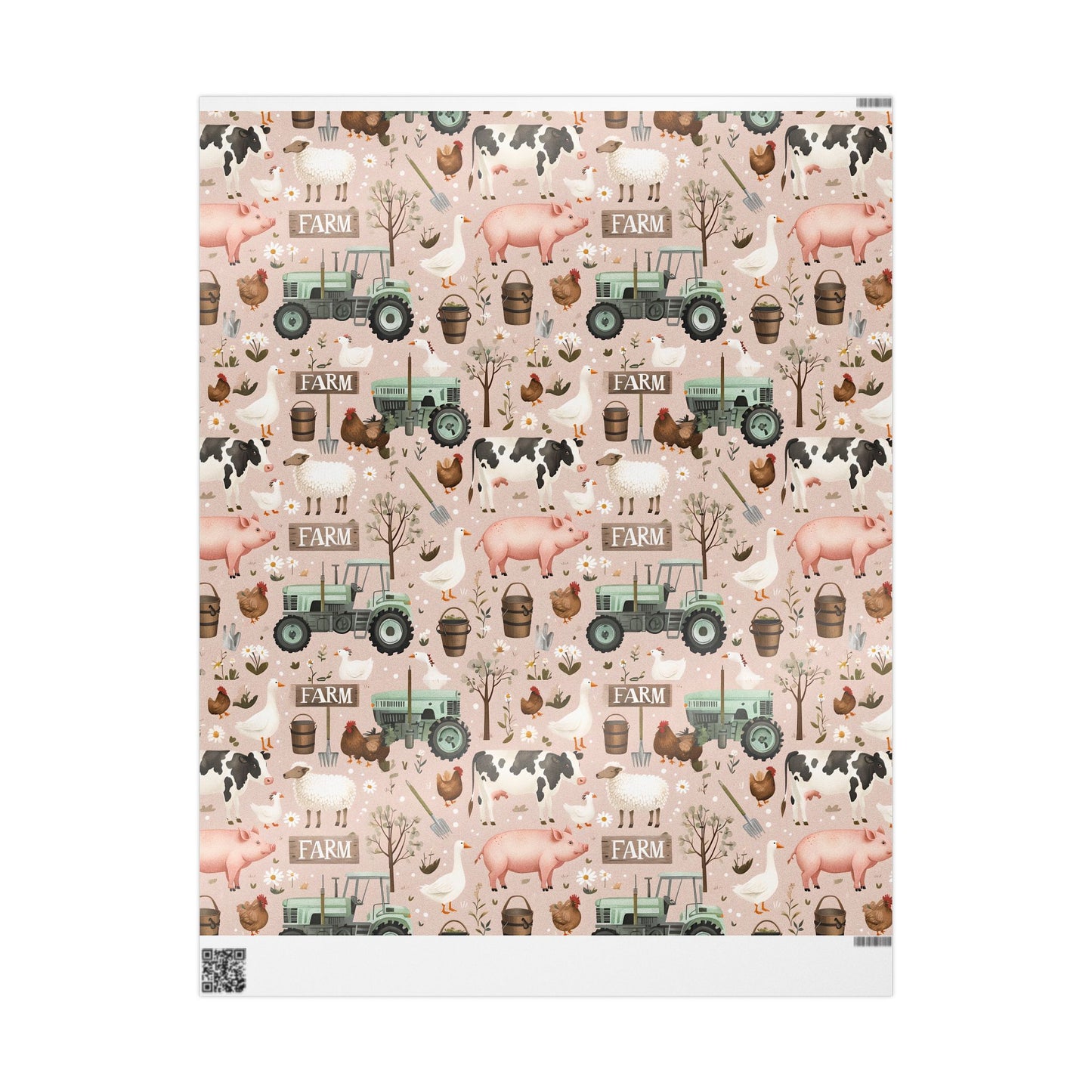 Farm Animals Wrapping Paper