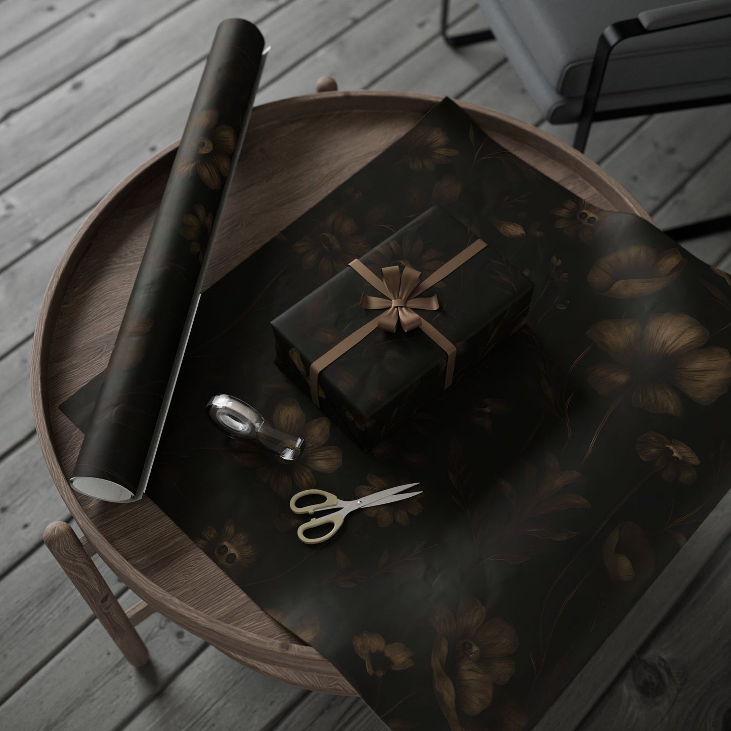 Wrapping Papers - Spooky Floral Design