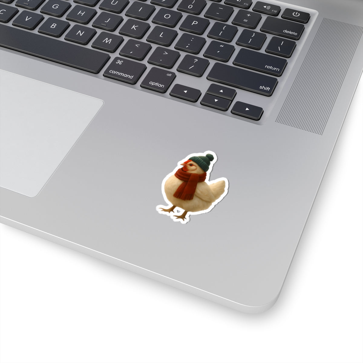 Whimsical Winter Chicken Stickers, Cute Animal Decor, Funny Chicken Art, Laptop Stickers, Gift for Farm Animal Lovers