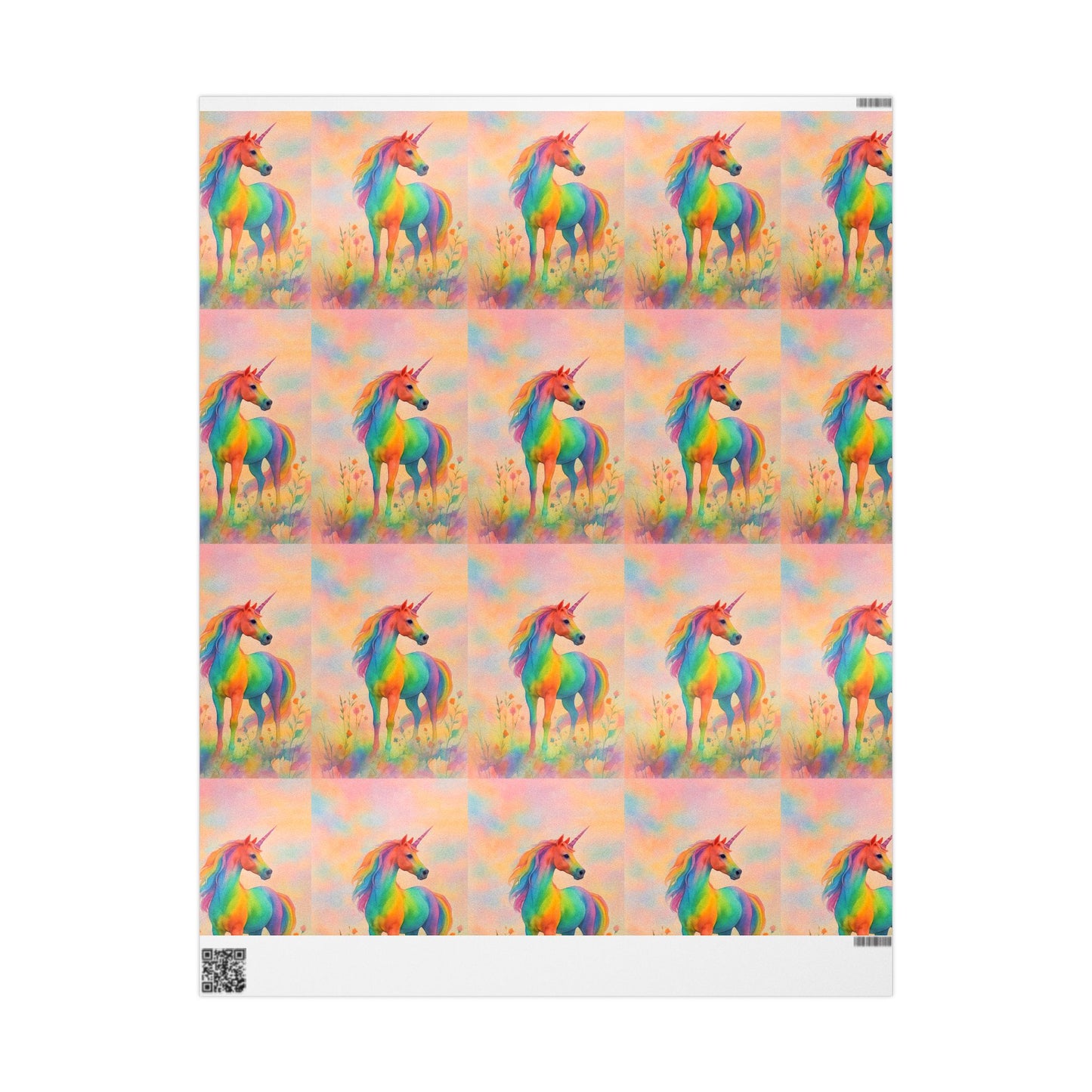 Wrapping Papers - Rainbow Unicorn Design
