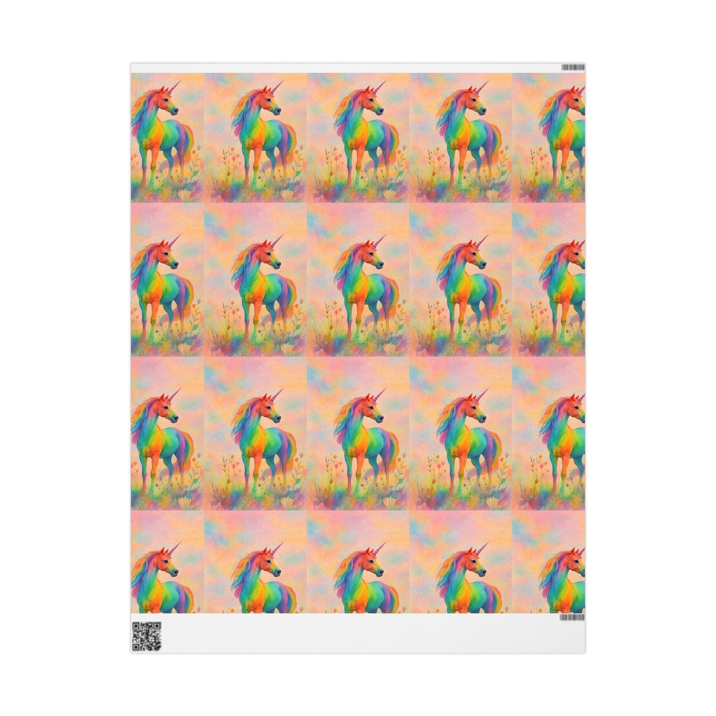 Wrapping Papers - Rainbow Unicorn Design