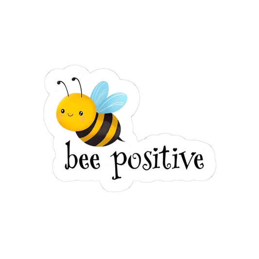 Bee Positive Stickers, Motivational Bee Art, Cute Laptop Decor, Fun Gift for Friends, Positive Vibes, Inspirational Wall Stickers