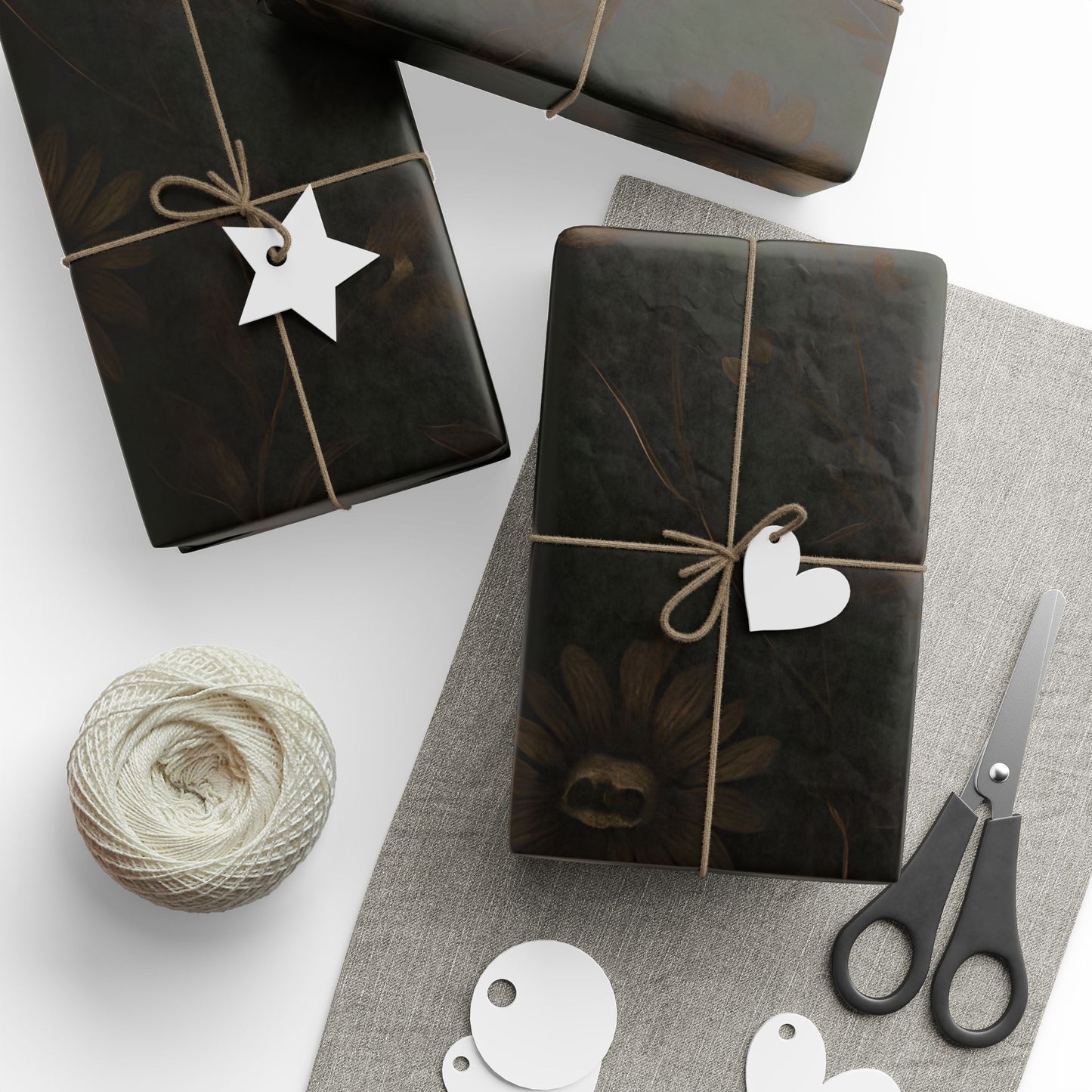 Wrapping Papers - Spooky Floral Design