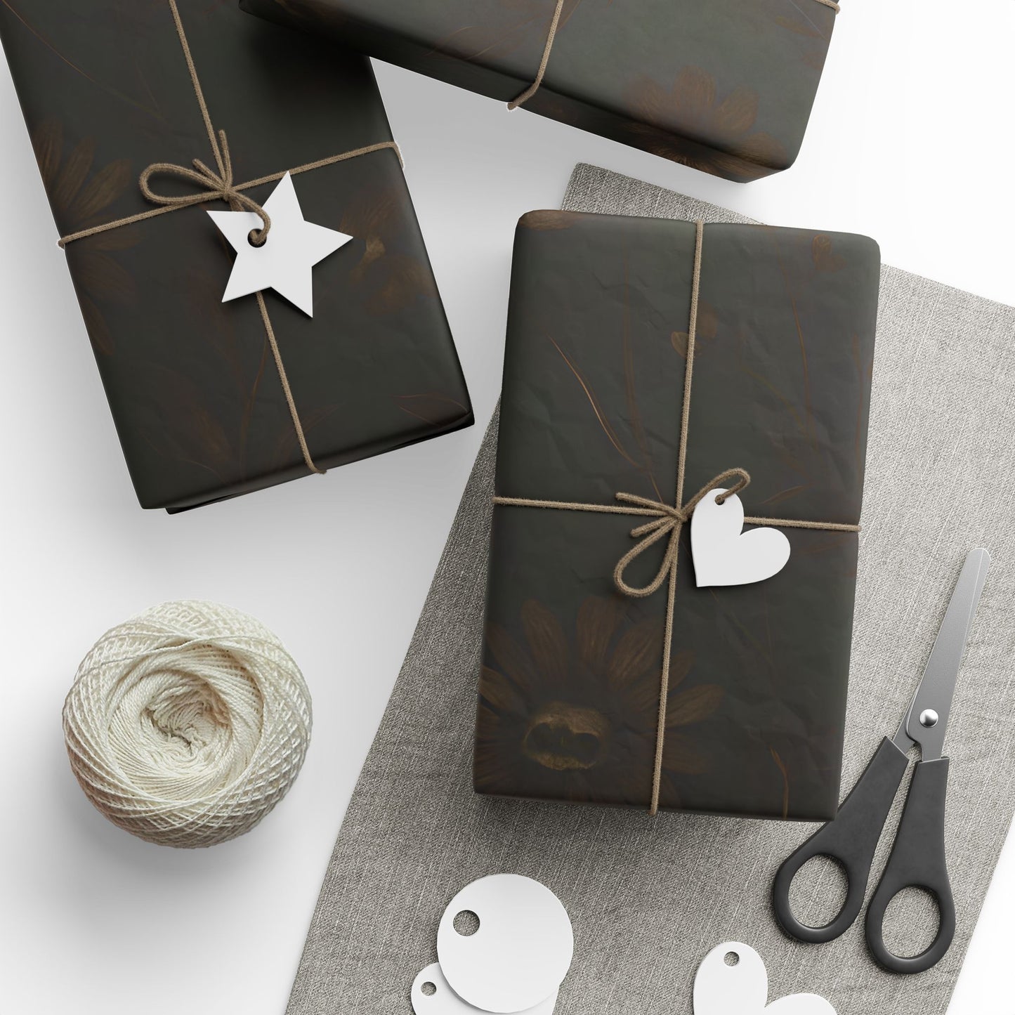 Wrapping Papers - Spooky Floral Design