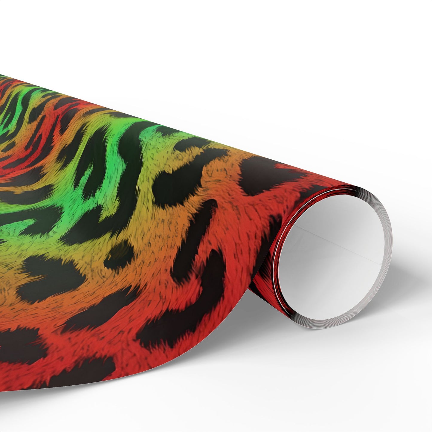 Rainbow leopard wrapping paper