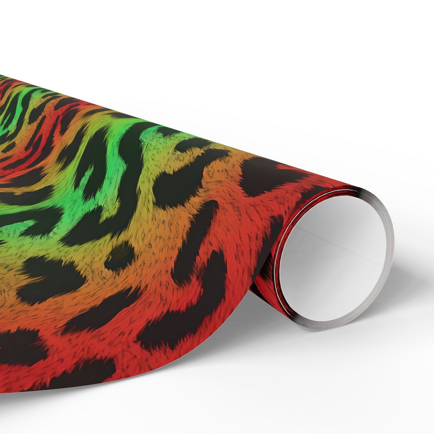 Rainbow leopard wrapping paper