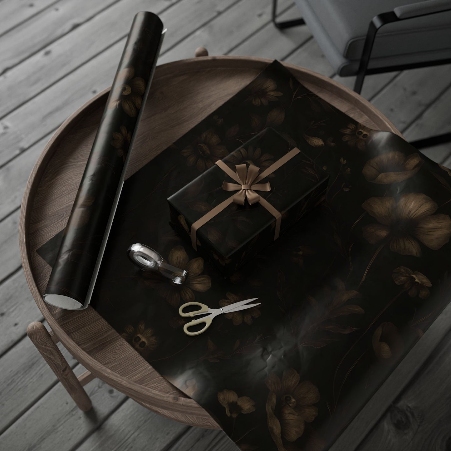 Wrapping Papers - Spooky Floral Design